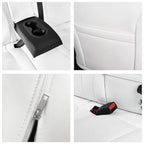 For Tesla Model 3 2017 2018 2019 2020 2021 2022 2023 Full Set Custom Vegan Nappa Leather Car Seat Covers Protector Accessories CM World