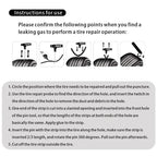 Car Tire Repair Kit Practical Tools Durable Tire Strips Super Glue Included Auto Emergency Repair Kit Optional with/without glue CM World