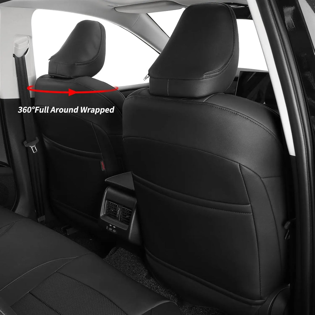 coverdream Camry Car Seat Covers Custom Fit for Toyota Camry Hybrid 2025 2026 SE/LE/XLE/XSE Waterproof Leather Car Seat Cover