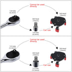 High Quality Universal 3 Jaw 3/8" Car Adjustable Oil Filter Remover Wrench Tool 60mm To 95mm 2.4" To 3.7" Auto Accessories
