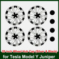 for Tesla New Model Y Juniper 2025 20inch Wheel Hubcap Front Rear Wheel Hup Caps Protect Cover Launch 2026 Exterior Accessories CM World