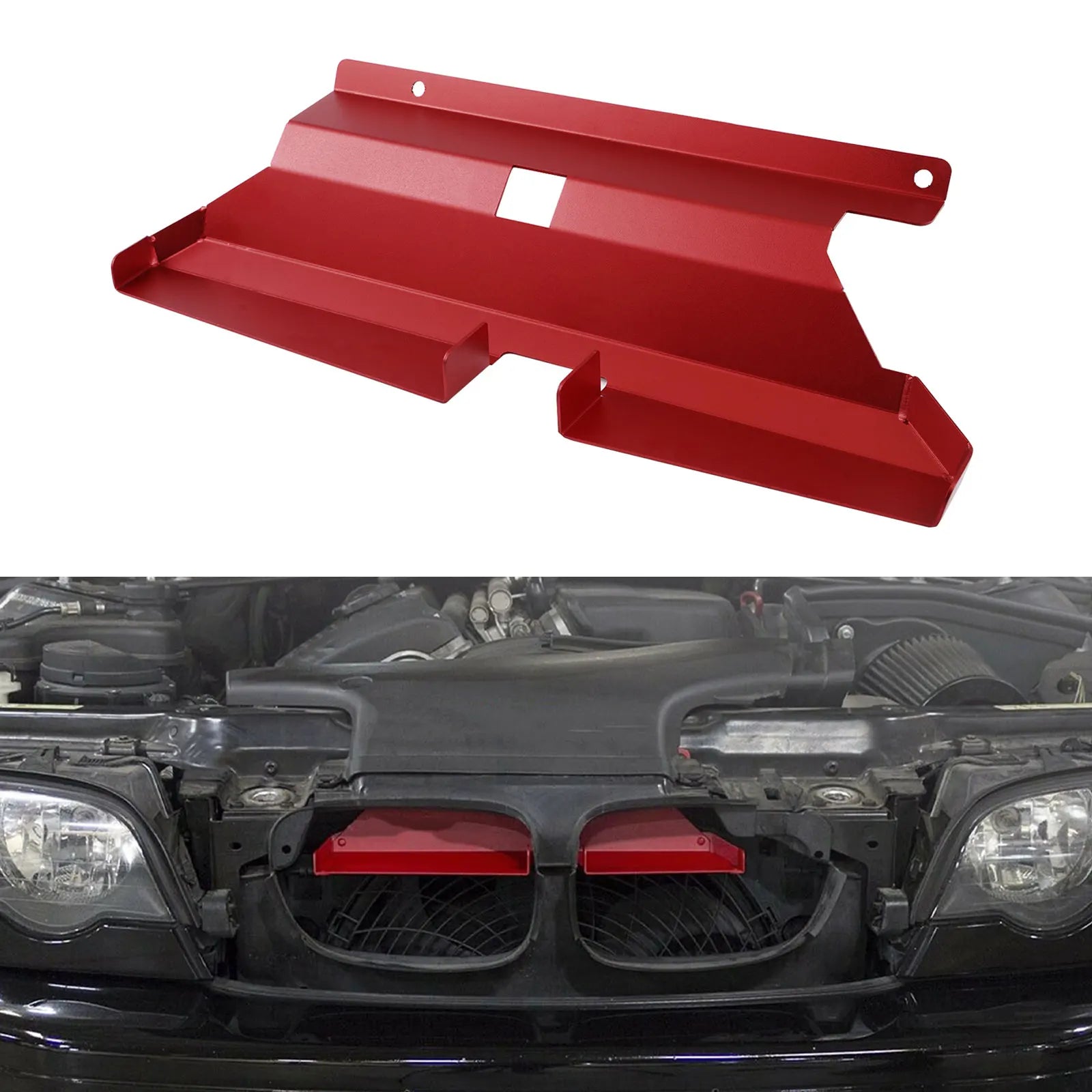 BEVINSEE Air Intake Scoop for BMW E46 320i 320ci 323i 323ci 325i 325ci 325xi 325ti 328i 328ci 330i 330ci 330xi M52TU M54 Engine CM World