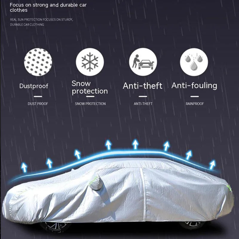 For Peugeot 5008 Outdoor Protection Full Car Covers Snow Cover Sunshade Waterproof Dustproof Exterior Car Accessories Car Mobile World