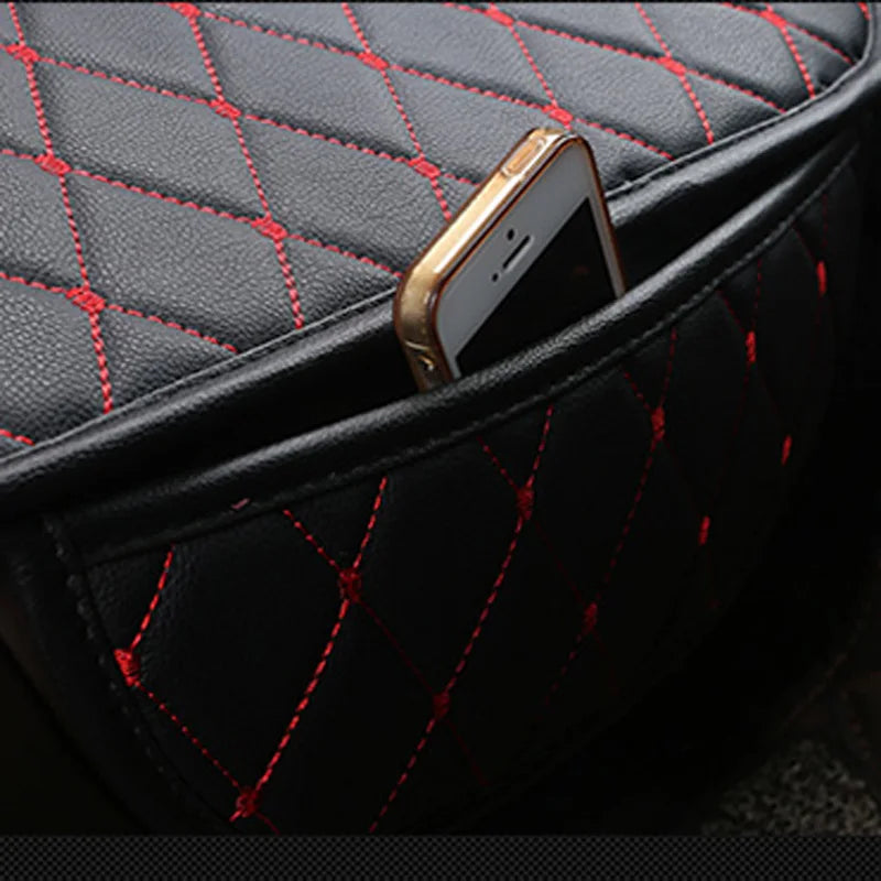 Universal Car Seat Covers PU Leather Seat Cover Auto Interior Accessories Mat Protector Car Leather Support Pad Car Seat Covers CM World