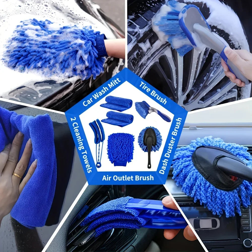 27 Pcs RV Car Wash Kit, Car Accessories, Cleaning Supplies, Car Cleaning Brush, Car Repair Kit, Car Repair Brush, Bathroom CM World