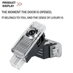 2Pcs Car Door Welcome Light Led HD Projector Lamp Courtesy Lights for Audi Sline S3 S4 S5 S6 S7 RSA3 A5 RS3 RS4 RS5 RS6 RS7 SQ5 CM World