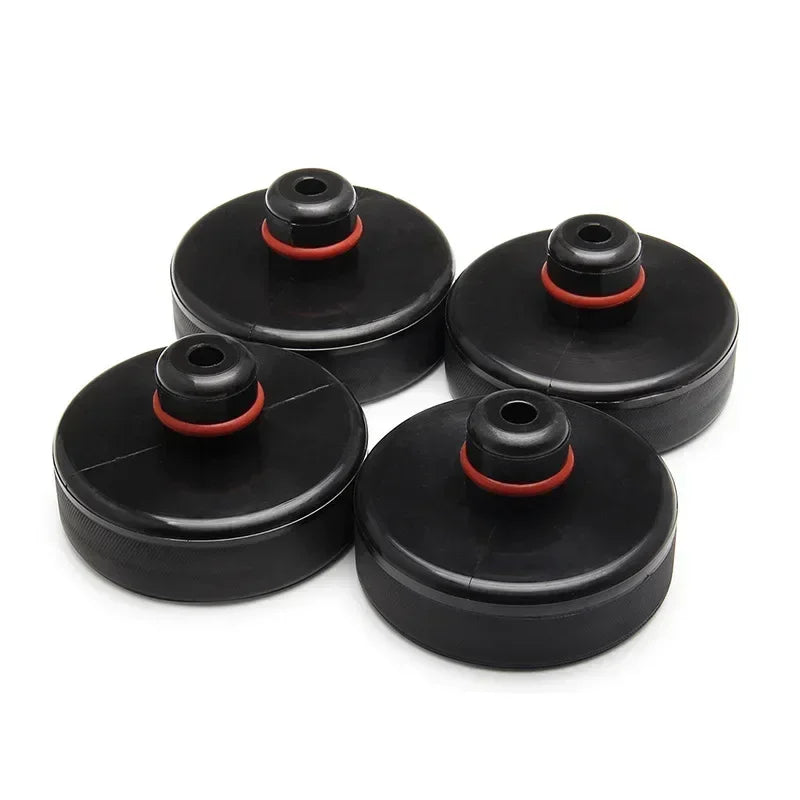4pcs For Tesla Model X/S/3 Black RubberJackLifting Point Pad AdaptersPremiumStyling Enhanced Protection Easy Jacking Support Pad CM World