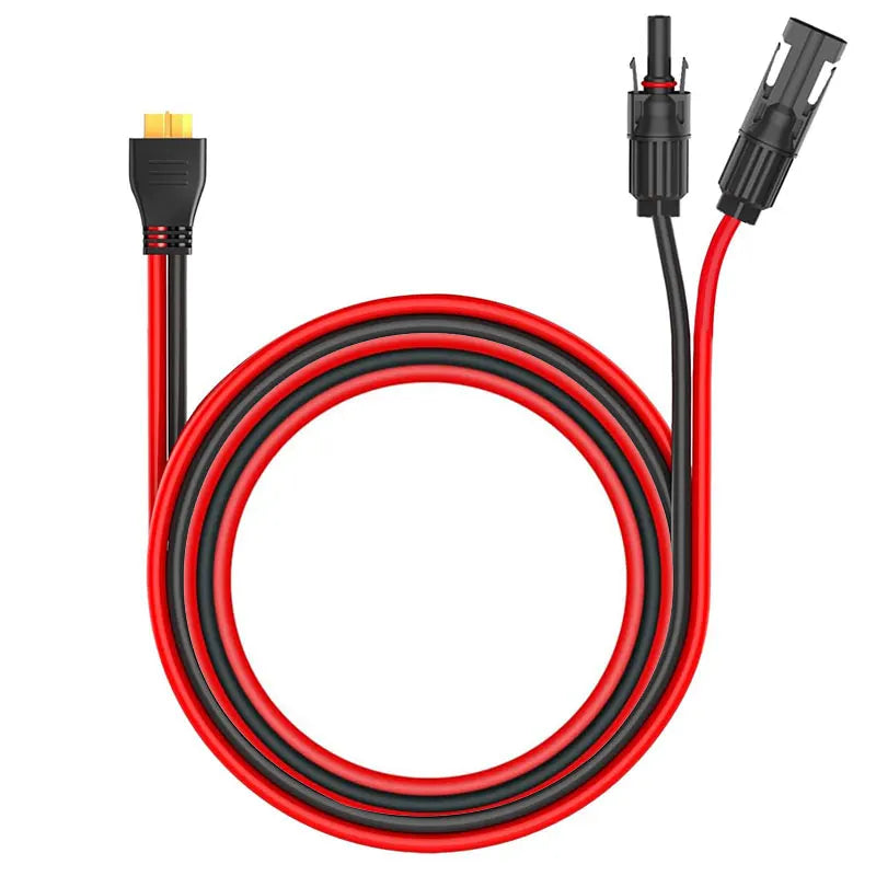 1.5m/5Ft XT60 Female to Solar Cable for Anker SOLIX F1200/F1500/F2000/F2600/F3800/C800 Plus/C1000 Portable Power Stations.