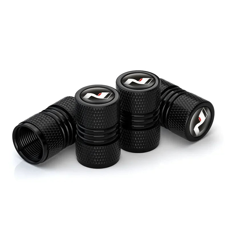 4 Pack Aluminum Alloy Car Wheel Tire Valve Cap Stem Cover for Hyundai i10 i20 i30 NLine Sonata Tucson Azera Elantra Veloster Kon