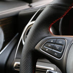 OEM Style For Suzuki Grand Vitara 2007 2008 2009 2010 2011 - 2013 Microfiber Leather Car Steering Wheel Cover Auto Accessories CM World