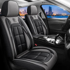 All inclusive seat cover, full leather car seat cushion, single seat driver and passenger seat cover, all season universal pad CM World