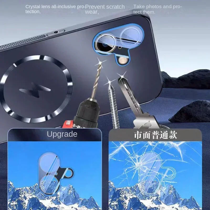 Magnetic iPhone Case with Heat Dissipation, Full Protection, Anti-drop for Apple 16, 15, 14, 13, Pro Max, New Car Mobile World
