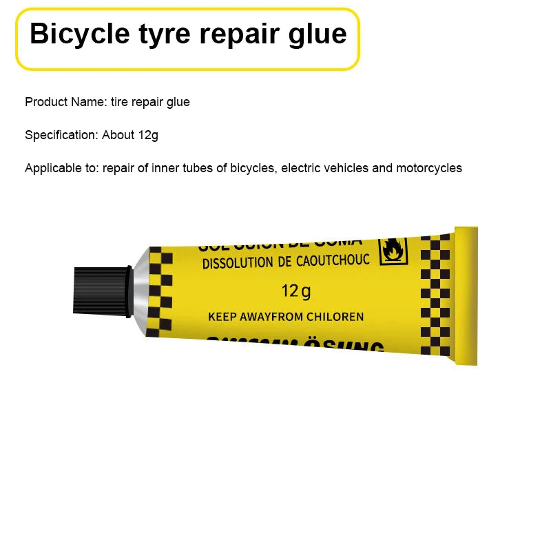 12/20g Tire Repairing Glue Inner Tube Puncture Strong Bonding Cold Repair Glue Car Motorcycle Bicycle Tire Repairing Glue Tool