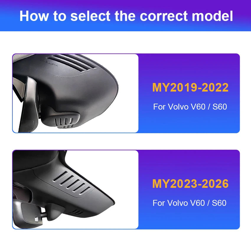 4K Dash Cam For VOLVO XC90 XC60 XC40 S90 V90 S60 V60 S80 XC70 C40 EC40, Plug and Play Dashcam Camera Wifi Car DVR For Polestar 2 Car Mobile World