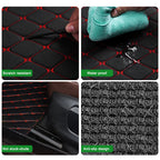 4pcs Car Floor Mats Universal Waterproof  Front Rear Full Set Auto Rugs Leather Car Carpet  Accessories Interior