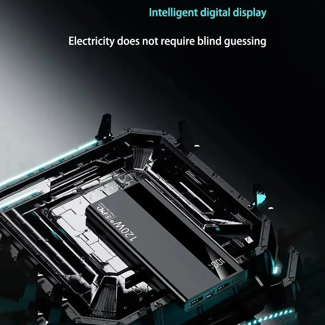 Lenovo 2027 NEW 500000mAh CCC 120W Portable Powerbank Super Fast Charging Battery Charger LED Digital Display For Xiaomi