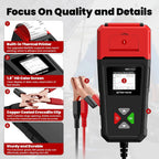 Car Battery Tester BM550U 6V/12V/24V 100-2000CCA 1.8" HD Screen Automotive Digital Battery Voltage Tester with Built-in Printer