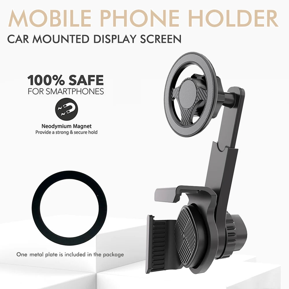 Car Mounted Display Screen Mobile Phone Holder 360 Degree Freely Rotation Foldable Mount Usded for Car Electric Vehicle CM World