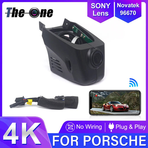 4K Plug And Play Easy Installation Wifi Car DVR Dash Cam For Porsche Cayenne/Macan/911/Taycan/Panamera/718 Boxster & Cayman Car Mobile World