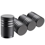 4Pcs Car Tire Valve Stems Cap Knurling Style Tire Valve Cap Aluminum Tire Wheel Stem Air Valve Cap car Universal accessories CM World