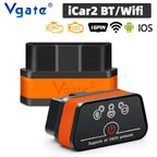 Vgate iCar2 ELM327 V2.2 OBD2 Scanner For Android iOS Bluetooth 3.0 WiFi OBD 2 Car Diagnostic Tool Code Reader PK KONNWEI KW906 Car Mobile World