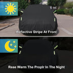 Car Cover Outdoor Protection Exterior Sun Snow UV Covers SUV Sedan Auto Sunshade Dustproof Waterproof Black Silver Car Mobile World