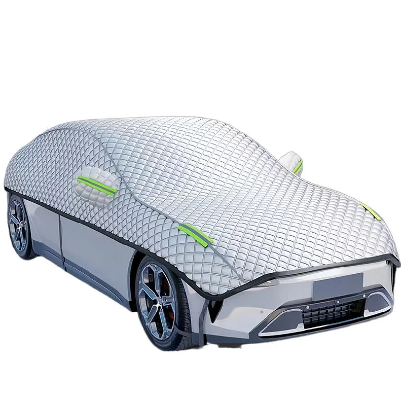 Car Cover Half-cover Universal For All Seasons Snow Shield Antifreeze Sunscreen Snow And Frost Protection Front Sunscreen Heat I CM World