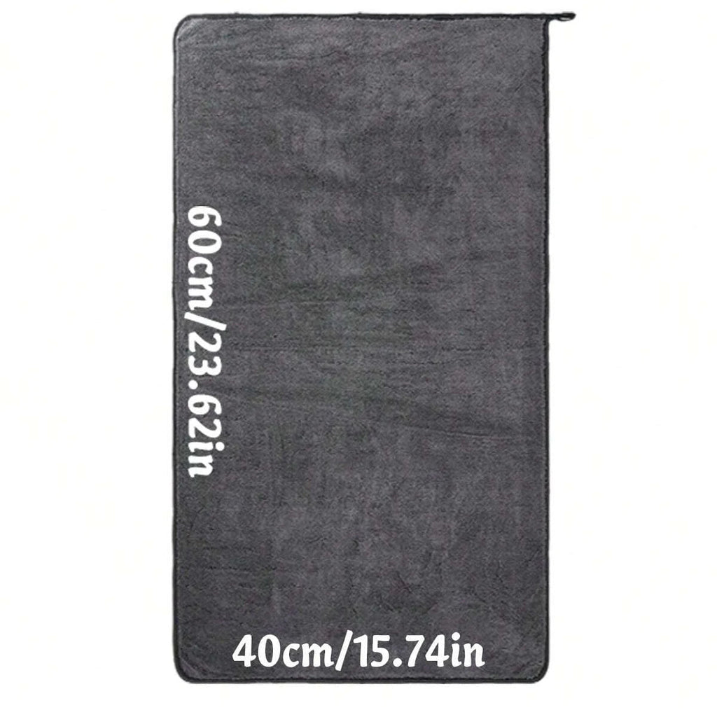 Dark gray car microfiber towel, oversized strong absorbent car wash cloth, high-efficiency cleaning wipe cloth CM World