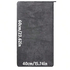 Dark gray car microfiber towel, oversized strong absorbent car wash cloth, high-efficiency cleaning wipe cloth CM World
