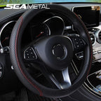 Universal Car Steering Wheel Cover Microfiber Leather Protection Cover Anti Slip Breathable for 37-39cm Steering Wheel Protector CM World