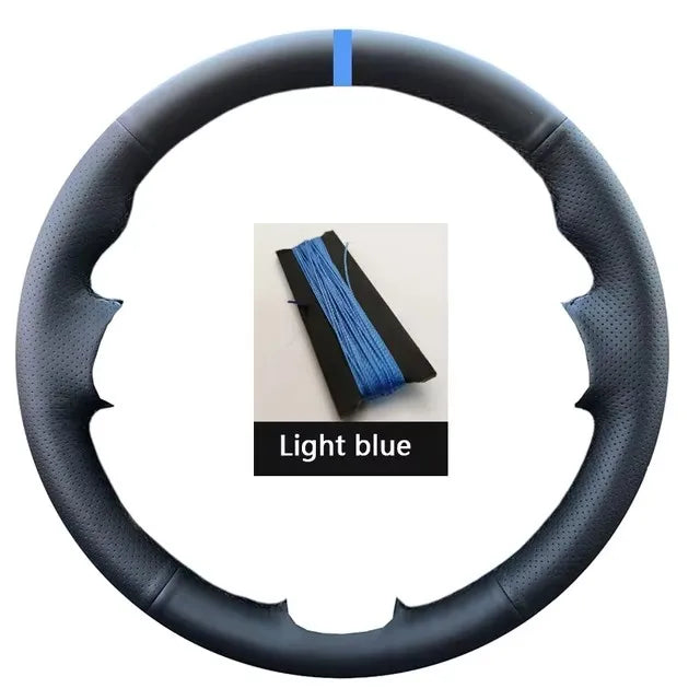 Car Steering Wheel Cover For Volkswagen VW Amarok T6 California Caravelle Kombi Multivan Transporter Golf Mk7 Sharan Polo Jetta CM World
