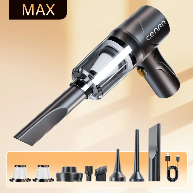 CENRR Car Vacuum Cleaner 895000PA Cordless Powerful Wireless Cleaner Cleaning Machine HandHeld Portable Vacuum Cleaner fo Car CM World
