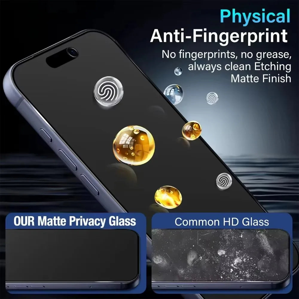 5PCS Oleophobic Matte Screen Protector For iPhone 18 Pro Max 18 Pro Dust Free Privacy Easy Installation Tempered Glass Film