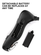 Digital tire pressure gauge, emergency lighting flashlight, car escape hammer, seat belt cutter, multi-functional self-rescue to CM World