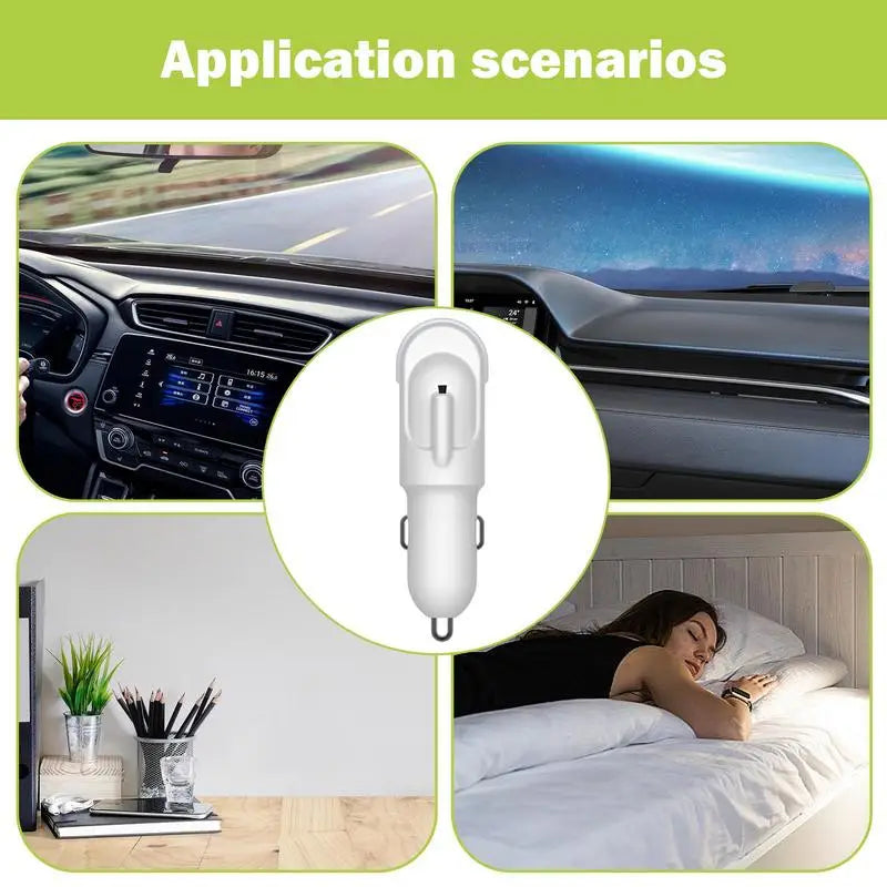 Auto Ionizer Car Air Purifier Portable Ionic Air Freshener Filter Car Air Purification Filters For Dust And Pet Odors Interior CM World