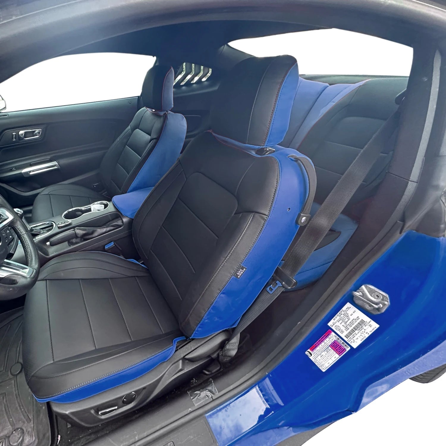 Custom Fit for 2015-2024 Mustang Coupe Car Seat Covers Full Set Durable Quality Material for Ford Mustang Coupe Gt CM World