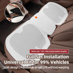 Four-Season Universal Car Seat Cushion Pu Leather Protective Pad Perforated Breathable Integrated Half-Cover Front and Rear Seat Cover Car Interior Accessories Black Red Mocha Brown Orange CM World