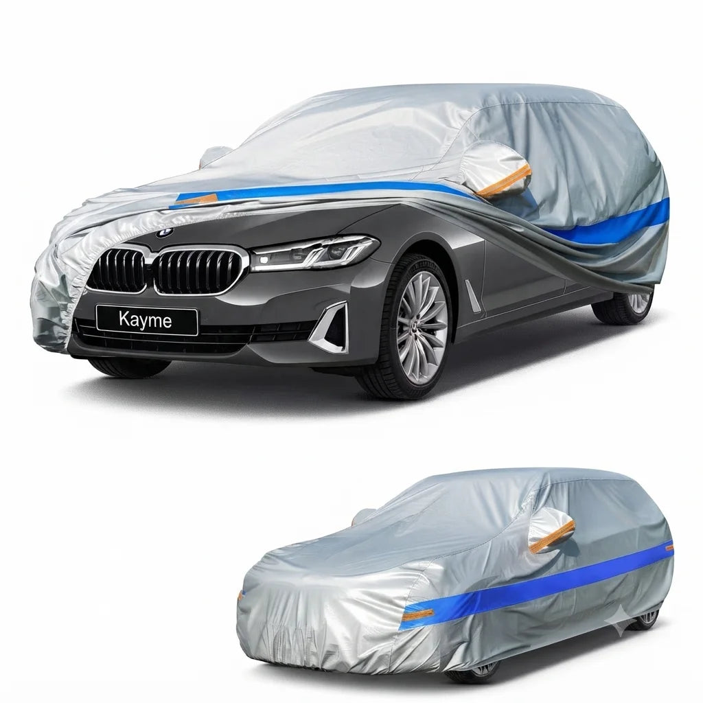 Universal Thickened Waterproof Car Cover Outdoor All Weather Rain Snow UV Dust Protection Covers Fit For Hatchback Sedan SUV Car Mobile World