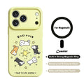 Cartoon Dog Star Magnetic Phone Case For iPhone 16 18 17 Pro Max 15 Pro Cases For iPhone 16 15 14 13 12 Pro Max MagSafe Cover