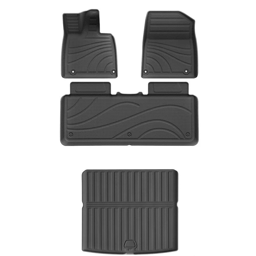 For Models of Changan Qiyuan A06 2026 Car Mats, All-season Waterproof TPE Floor Mats and Trunk Liners