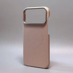 Luxury Carbon Fiber Slim Case For iPhone 17 13 14 15 16 Pro Max Shockproof Alloy Lens Camera Protective Ultra Thin Hard PC Cover Car Mobile World