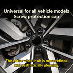 For Skoda 20Pcs Black Car Wheel Caps Bolts Automotive Wheel Hub Nut Protective Cap Rust Proof Waterproof Cap Tire Nut Caps CM World