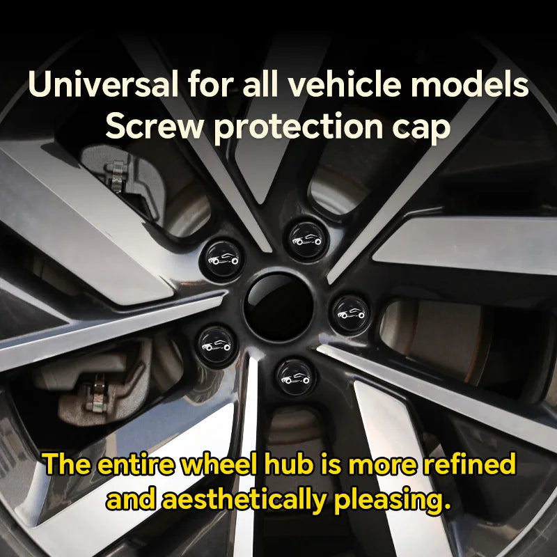 20Pcs 17mm 19mm 21mm Black Car Wheel Caps Bolts Car Wheel Hub Nut Protective Cap Rust Proof Waterproof Cap Tire Nut Caps CM World