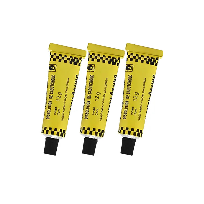 1-20pcs Automobile Tire Repairing Glue Inner Tube Puncture Kit Repair Cement Rubber Cold Patch Solution Motorcycle Bicycle