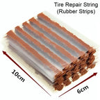 Car Tire Repair Kit Emergency Tire Repair Strips Glue Tubeless Tire Puncture Plug Set For Trucks Cars Motorcycles Accessories CM World