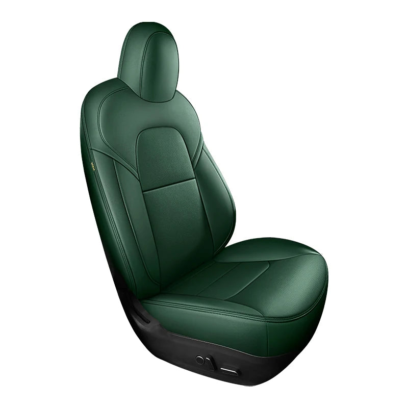 For Tesla Model 3 Y Custom Fit Car Seat Cover Accessories For Tesla 360 Degree Full Covered Perforated Artificial Leather CM World