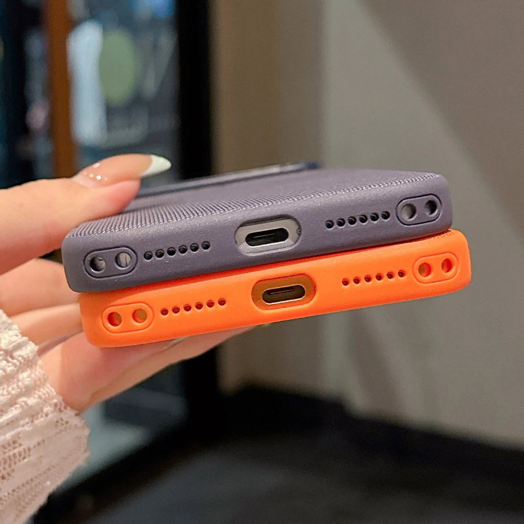 New Original Technology Woven Magnetic Case For iPhone 17 16 15 14 13 Pro Max Fundas For Magsafe Wireless Charger Official Cover