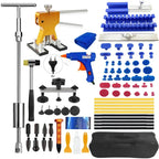 Car Dent Puller Repair Tools Slide Reverse Hammer Suction Cup Body Paintless T-Bar Dent Puller Kit Auto Hail Repair Accessories CM World