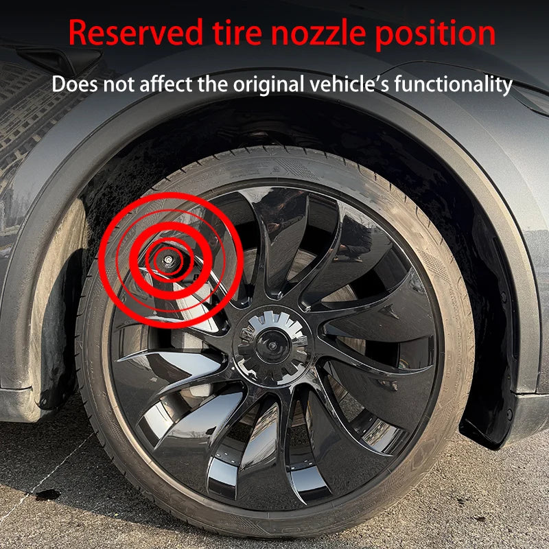 For Tesla New Model Y Juniper 2025 4PCS Hub Cap Car Replacement Wheel Cap 20Inch Performance Automobile Hubcap Cover Accessories CM World