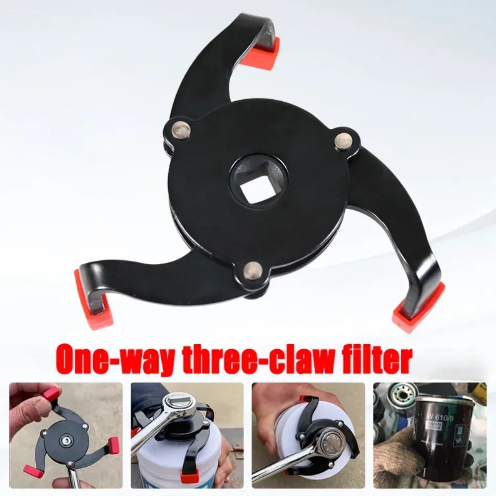 Universal 3 Jaw High Quality Oil Filter Remover Tool Cars Oil Filter Removal Tool Interface Special Tools Oil Filter Wrench Tool Car Mobile World